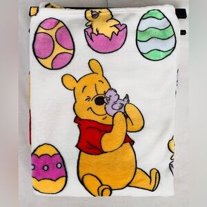 Disney Winnie The Pooh Easter Eggs Throw Blanket